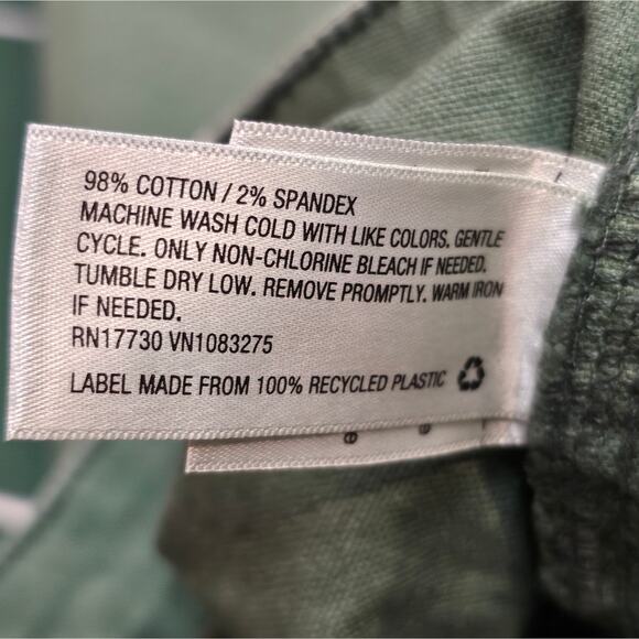 Universal Thread Goods Co. Highest Rise Wide Leg Green Jeans 14 Waist 32 Reg - Picture 5 of 9